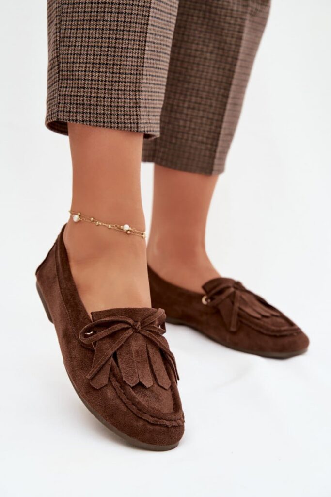 Mokasyny Model Glorina D-063 Czekolada - Step in style