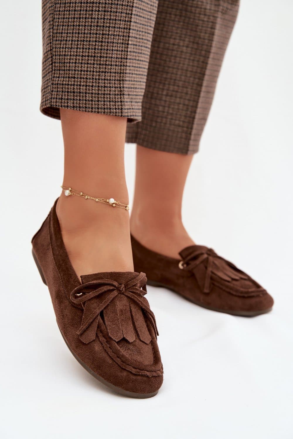 Mokasyny Model Glorina D-063 Czekolada - Step in style