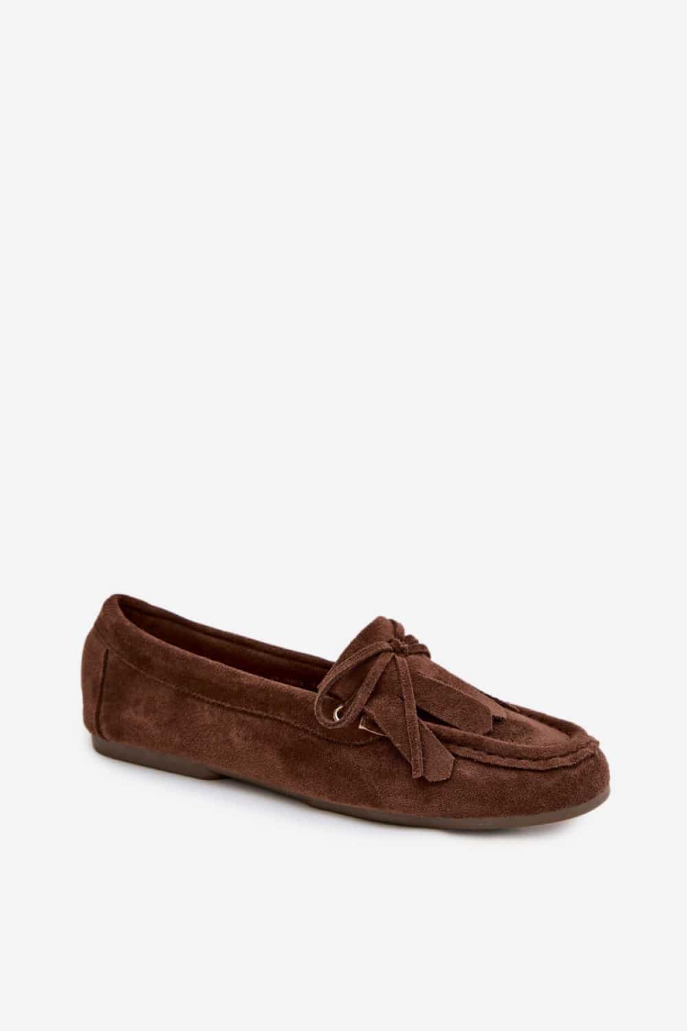Mokasyny Model Glorina D-063 Czekolada - Step in style - obrazek 2