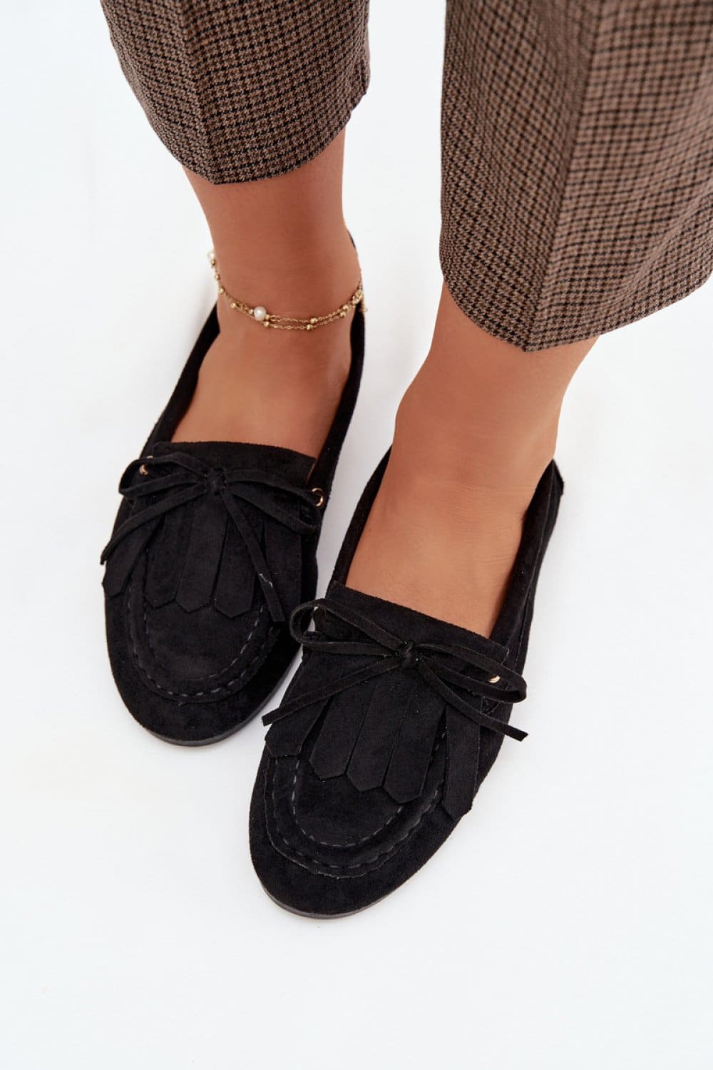 Mokasyny Model Glorina D-063 Black - Step in style - obrazek 3