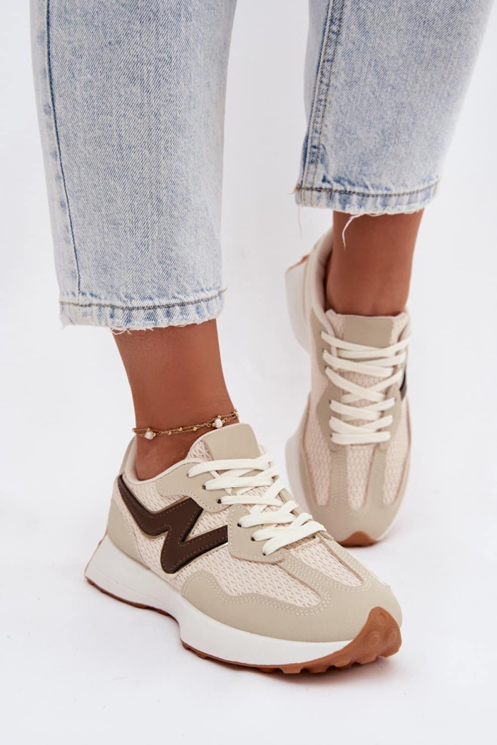 Buty Sportowe Model Janelora A023 Beige - Step in style - obrazek 3