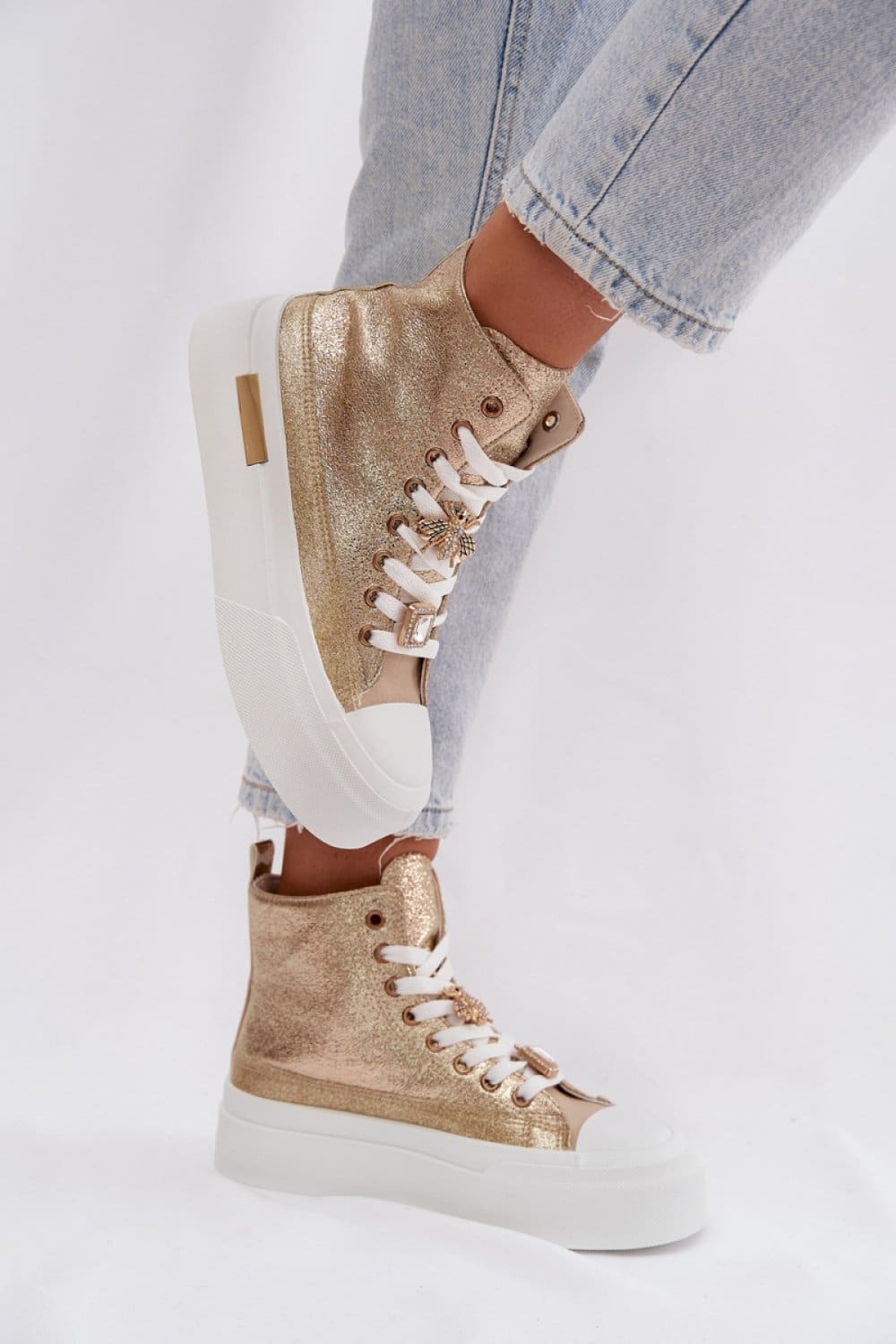 Trampki Model Gracella A88-190 Gold - Step in style