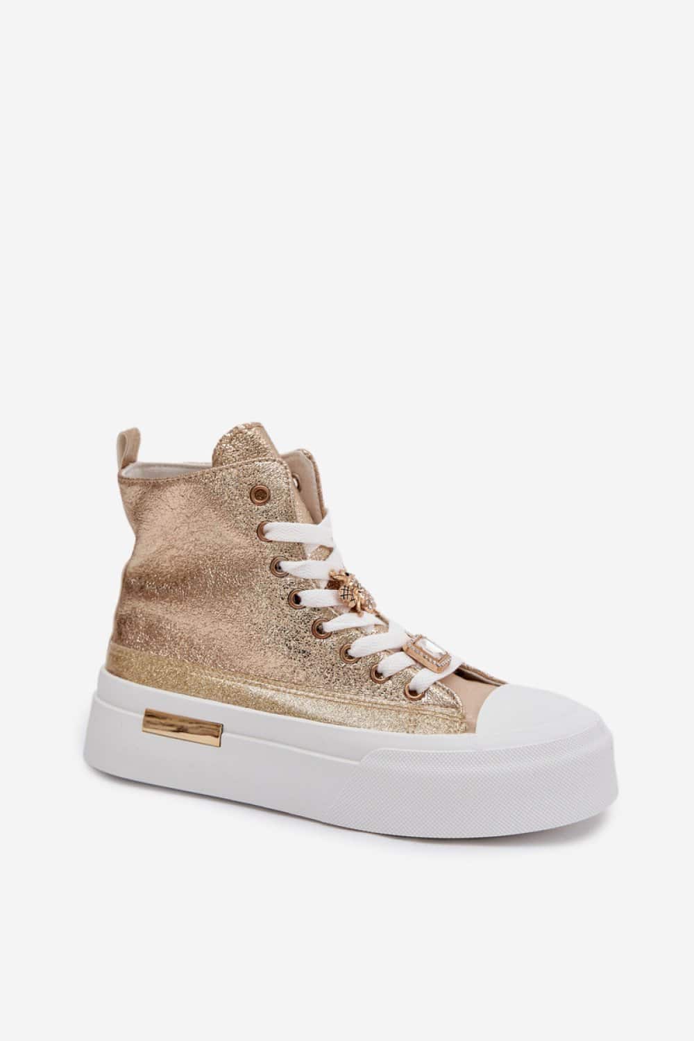 Trampki Model Gracella A88-190 Gold - Step in style - obrazek 2