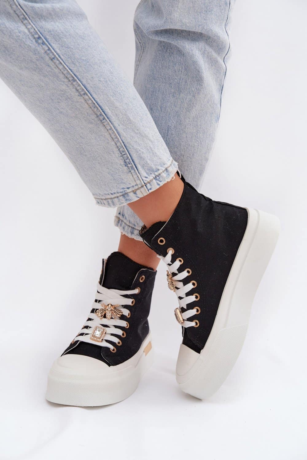 Trampki Model Gracella A88-190 Black - Step in style - obrazek 3