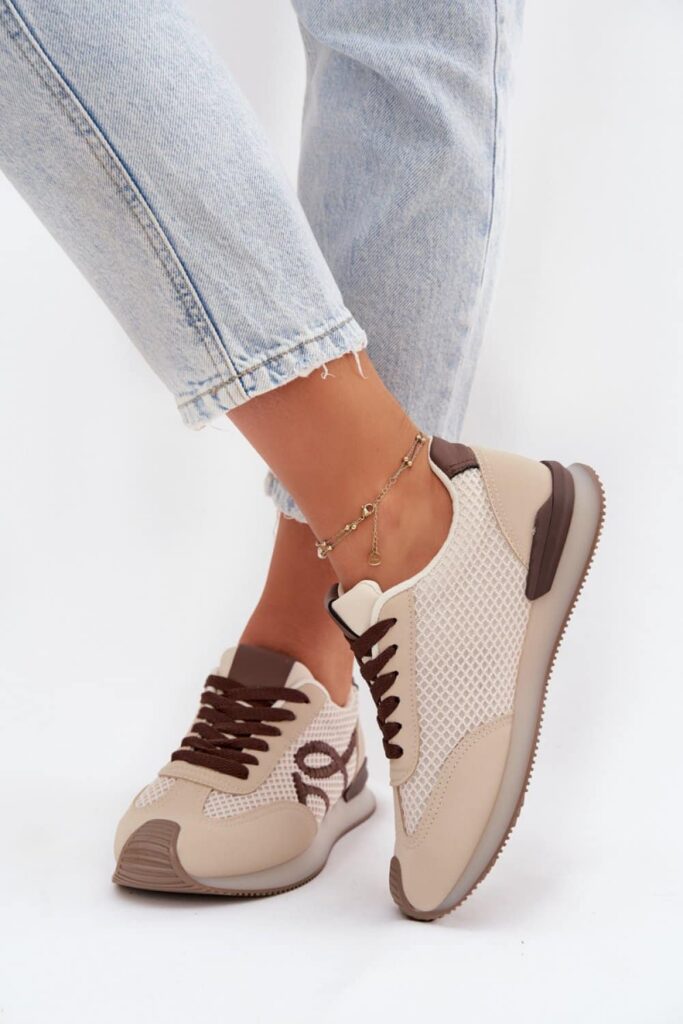 Buty Sportowe Model Tarlisse WX-186 Beige/Brown - Step in style