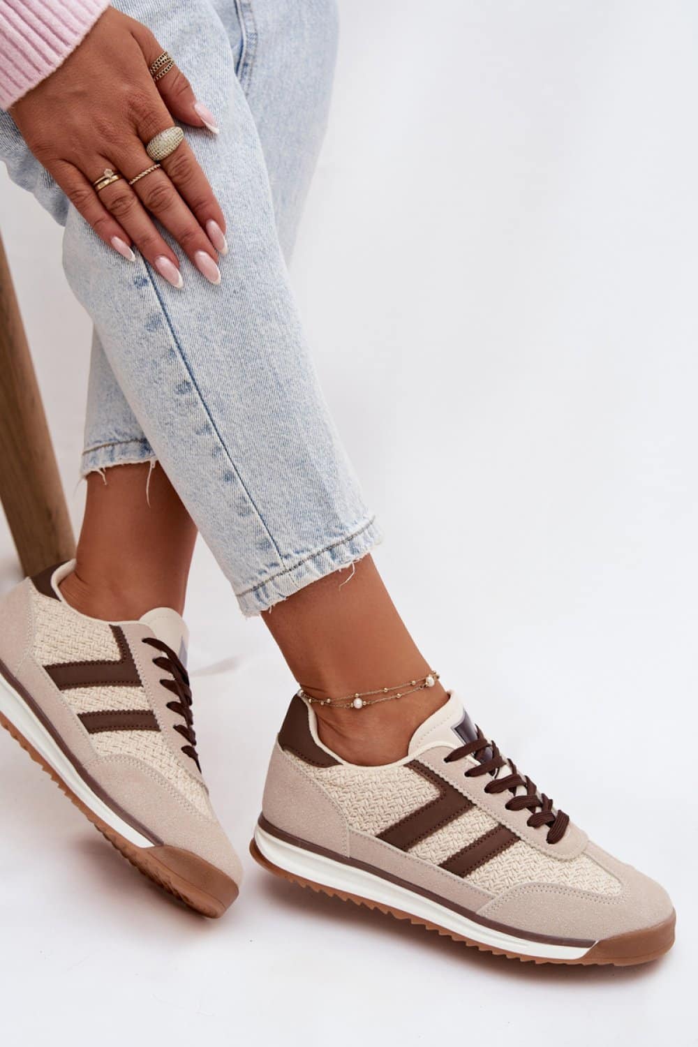 Buty Sportowe Model Soretta C3942 Beige - Step in style - obrazek 3