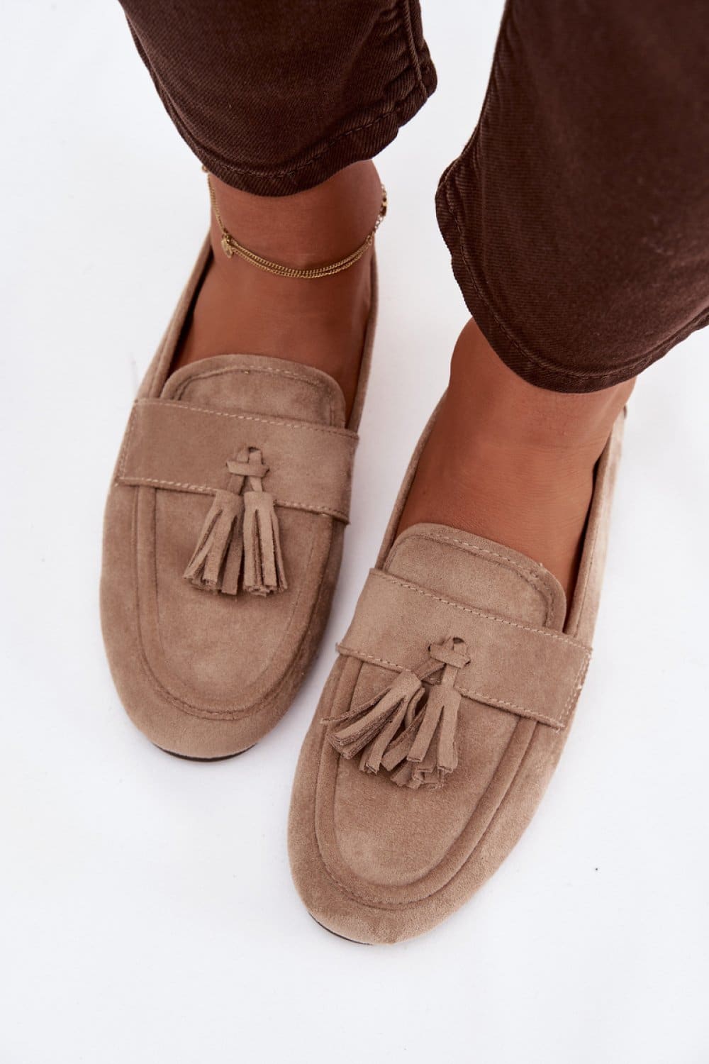 Mokasyny Model Marilisse G504 Beige - Step in style - obrazek 3