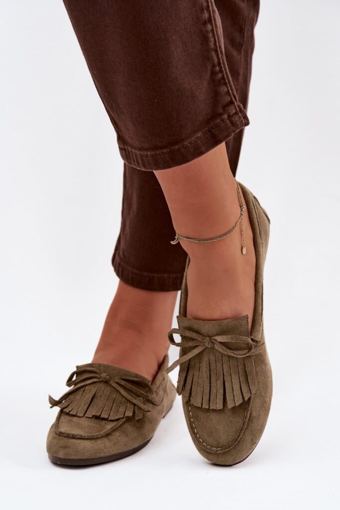 Mokasyny Model Janelisse QQ-274 Green - Step in style