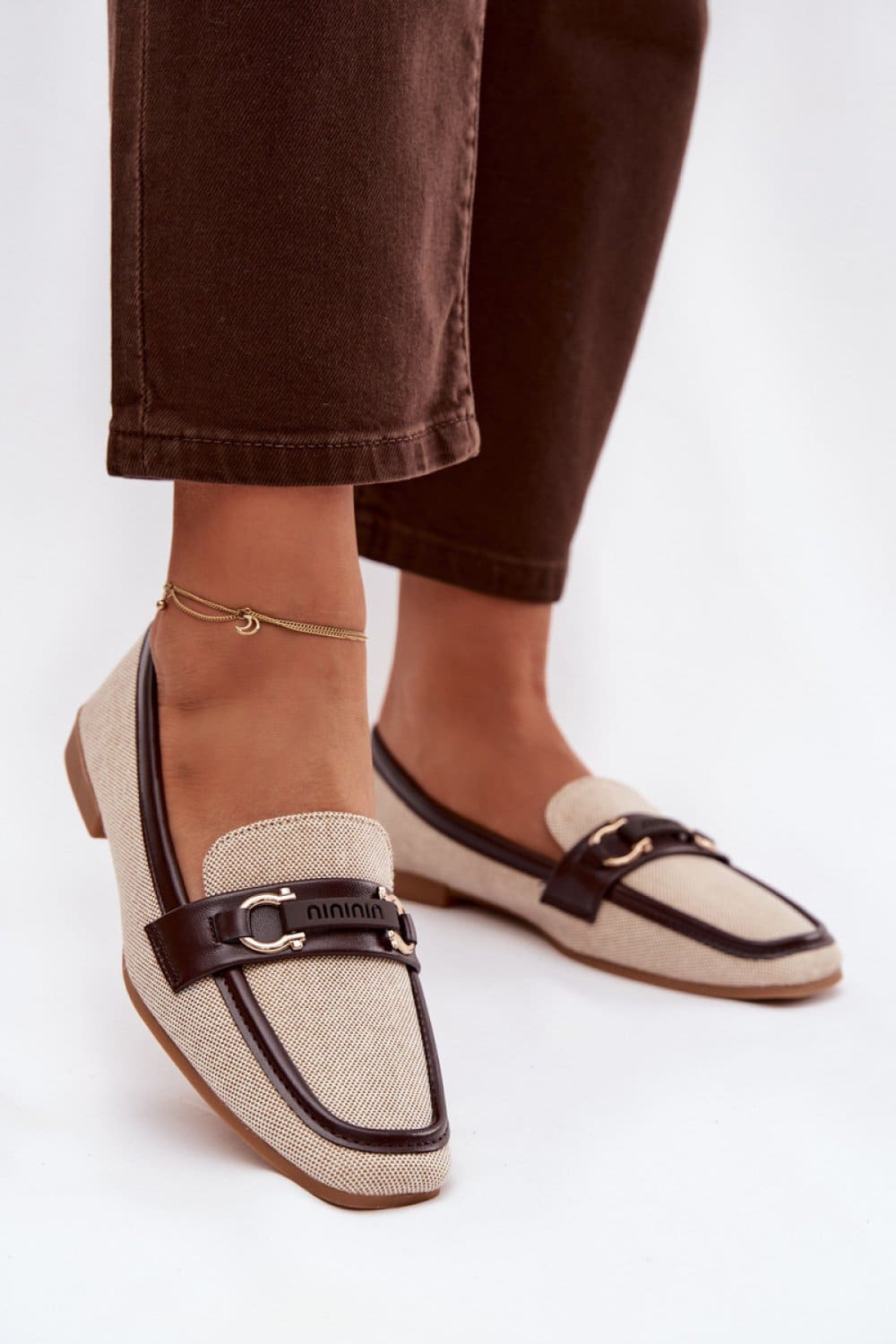 Mokasyny Model Evelora H8-515 Brown/Beige - Step in style