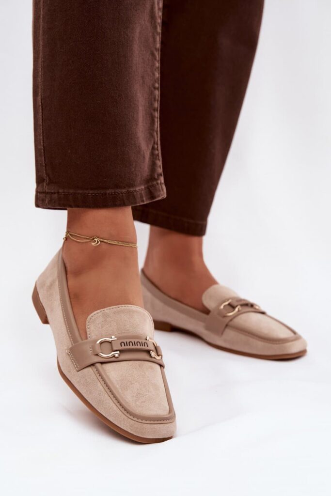 Mokasyny Model Evelora H8-515 Beige - Step in style