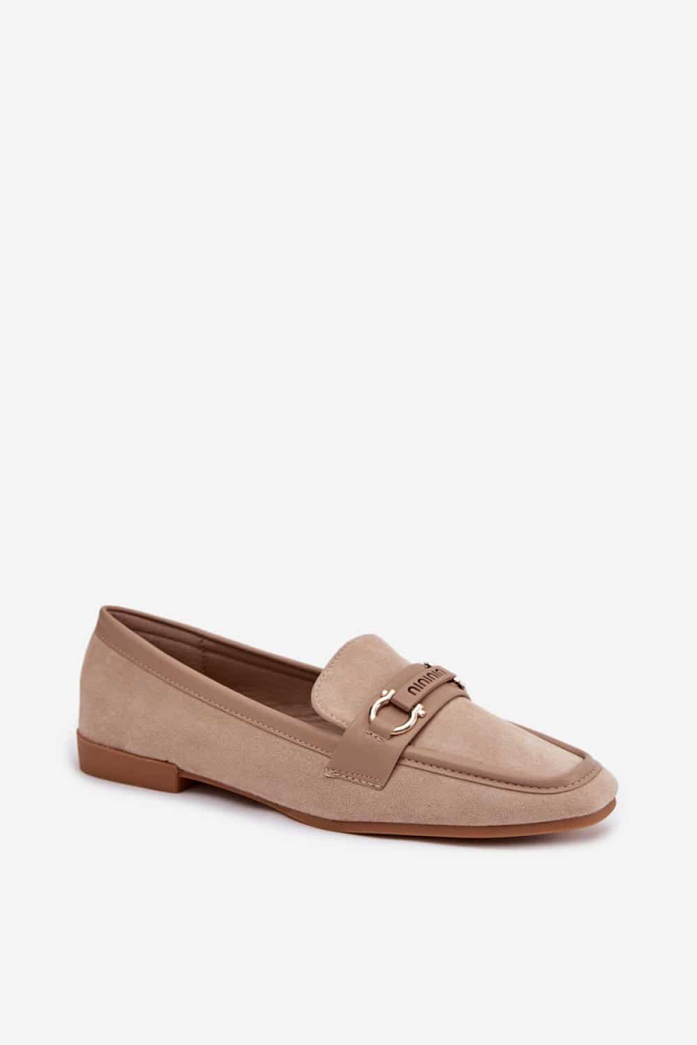 Mokasyny Model Evelora H8-515 Beige - Step in style - obrazek 2