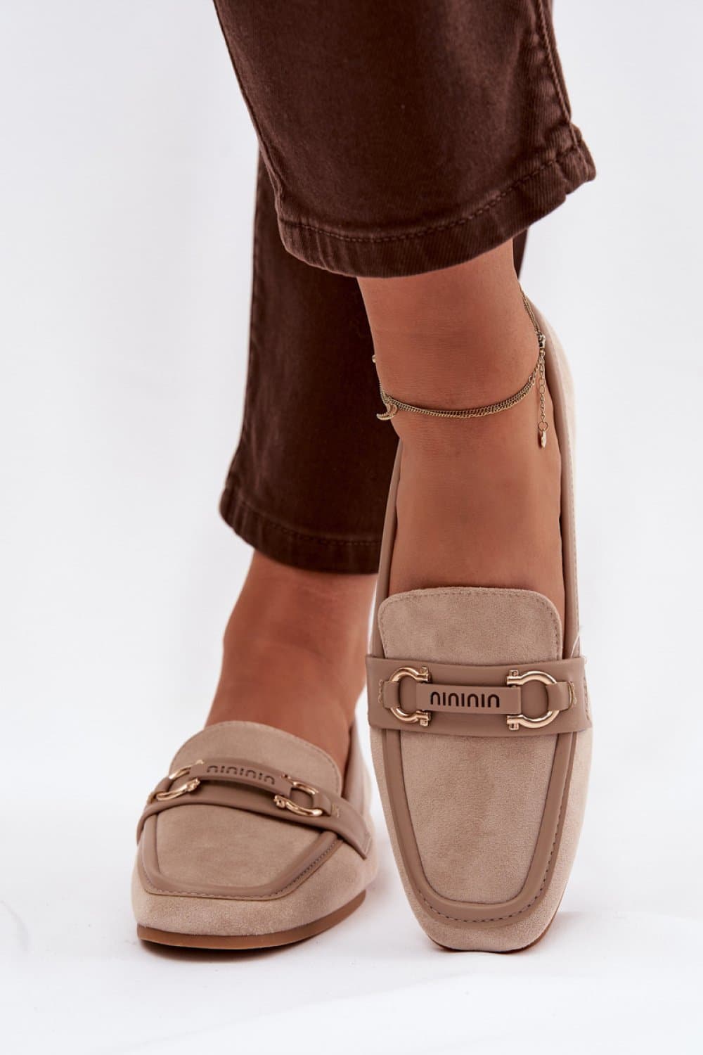 Mokasyny Model Evelora H8-515 Beige - Step in style - obrazek 3