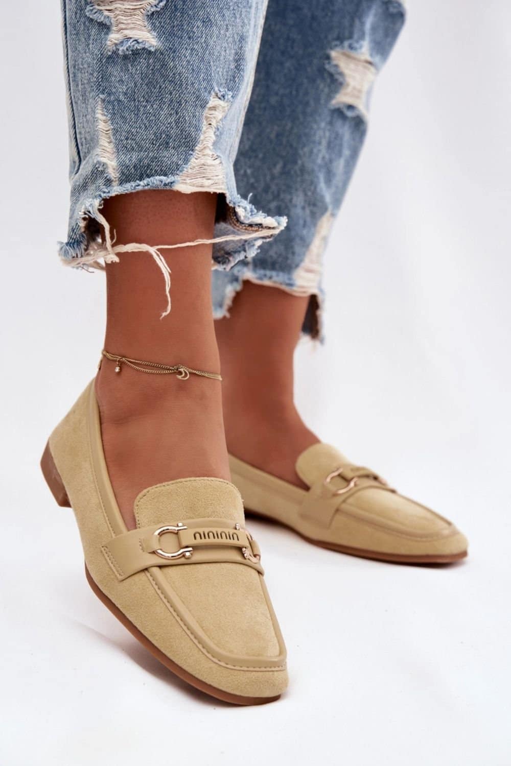 Mokasyny Model Evelora H8-515 Yellow - Step in style - obrazek 3
