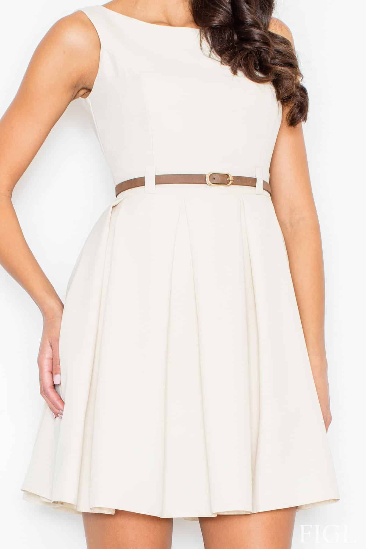 Sukienka M083 Beige - Figl - obrazek 3