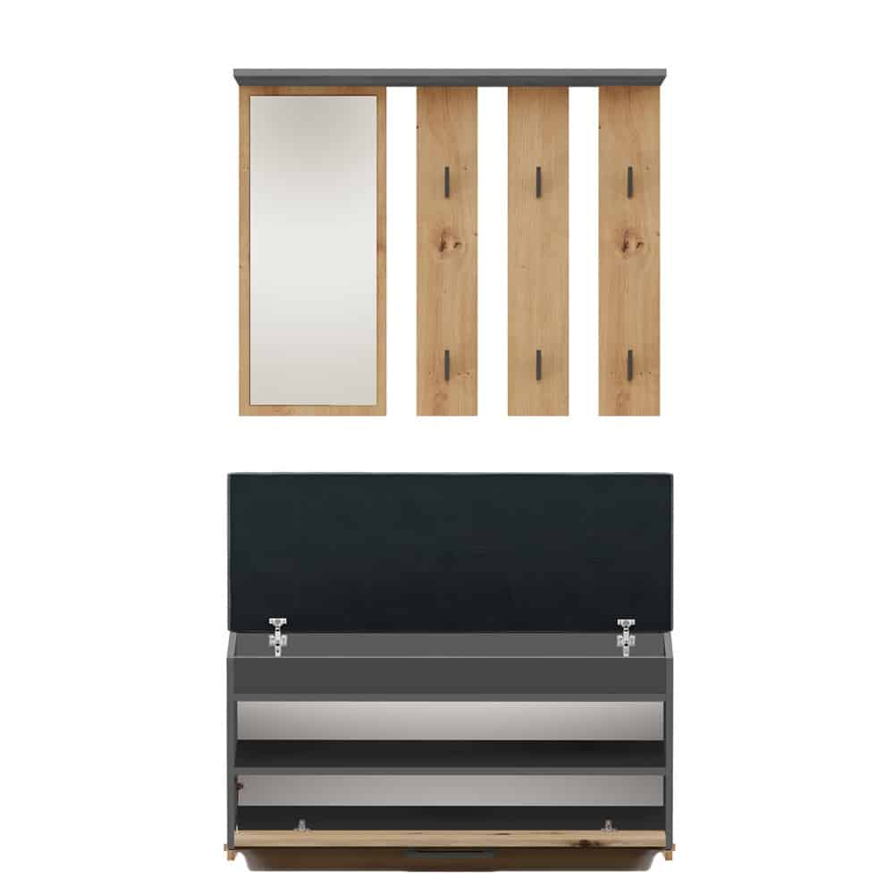Garderoba Parma PARMA ANTRACYT ARTISAN - obrazek 3