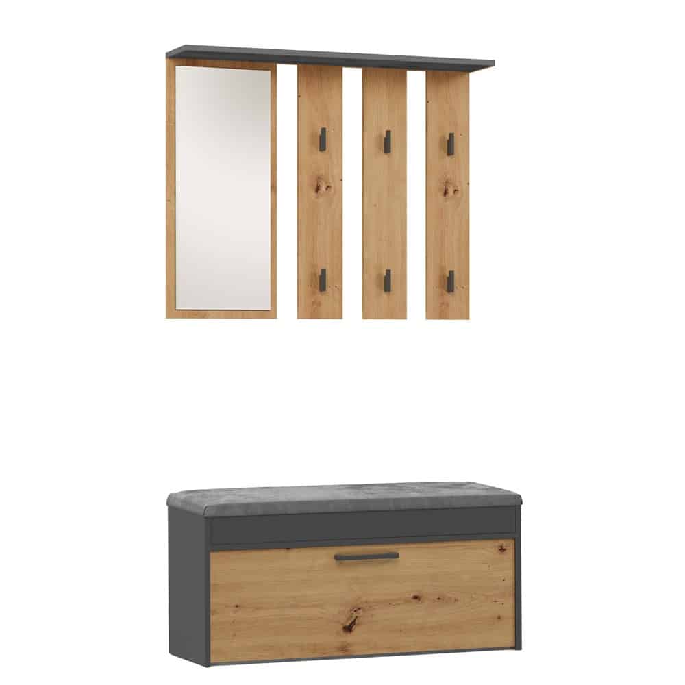 Garderoba Parma PARMA ANTRACYT ARTISAN