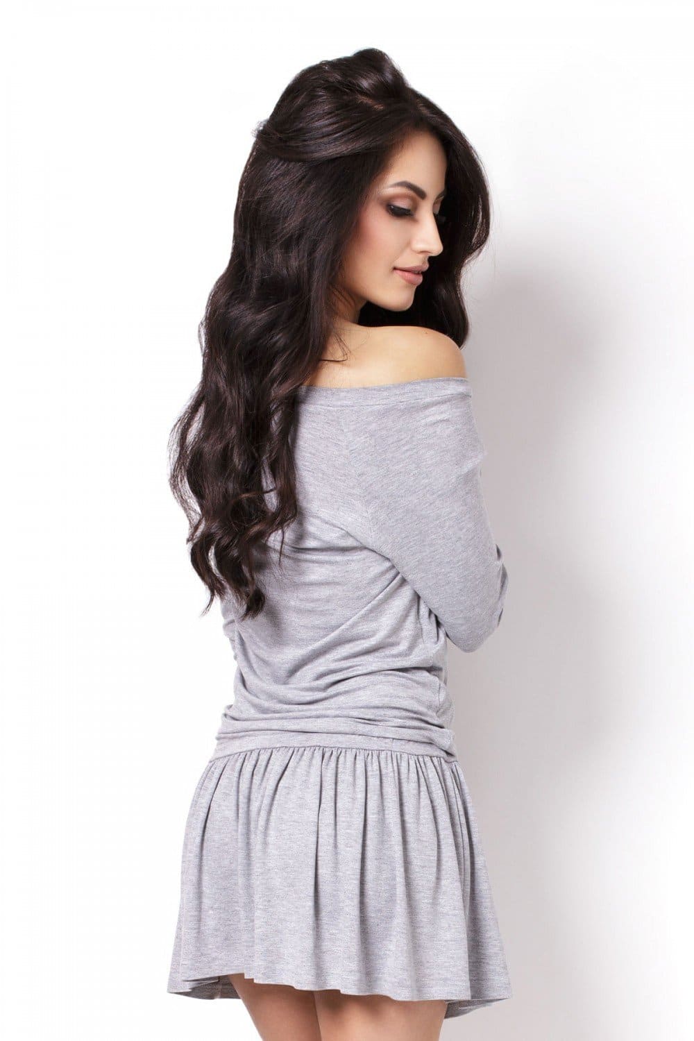 Sukienka Agnes 201 Gray - IVON - obrazek 2