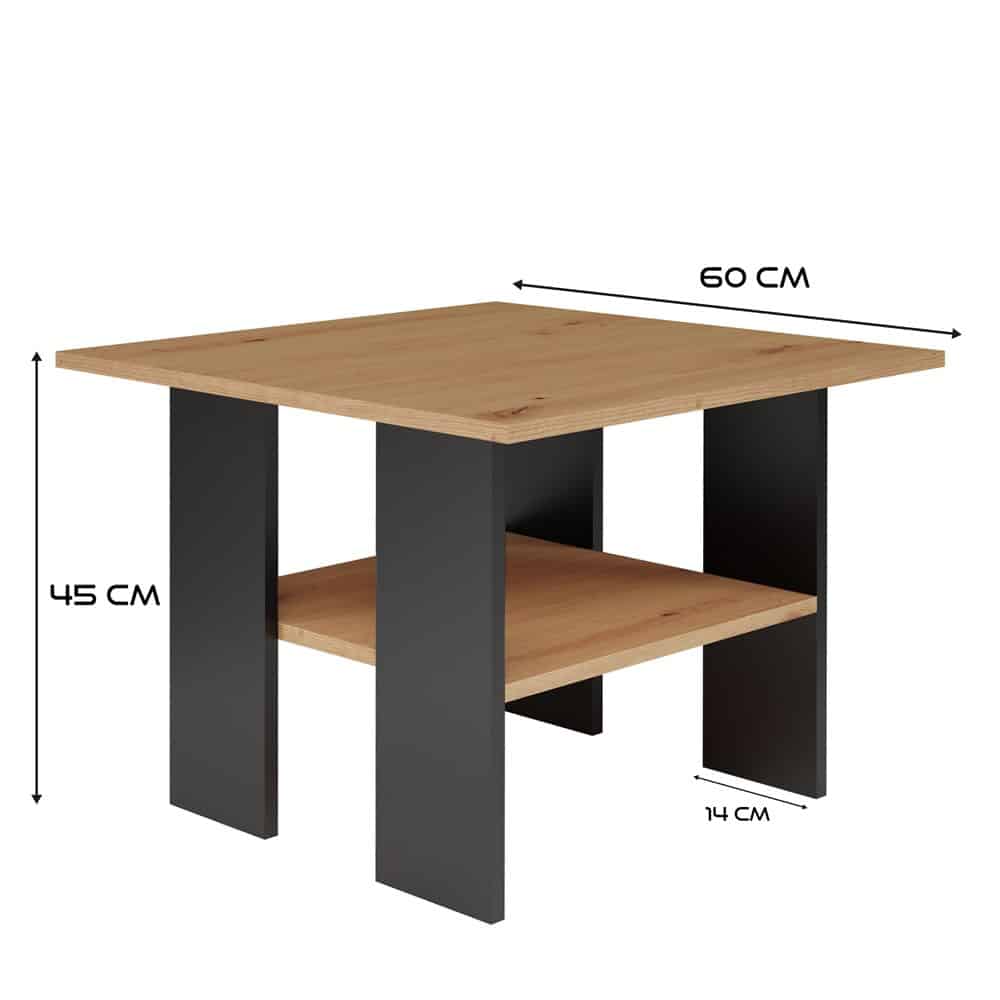 Stolik Moderna MODERNA ARTISAN CZARNY - obrazek 5