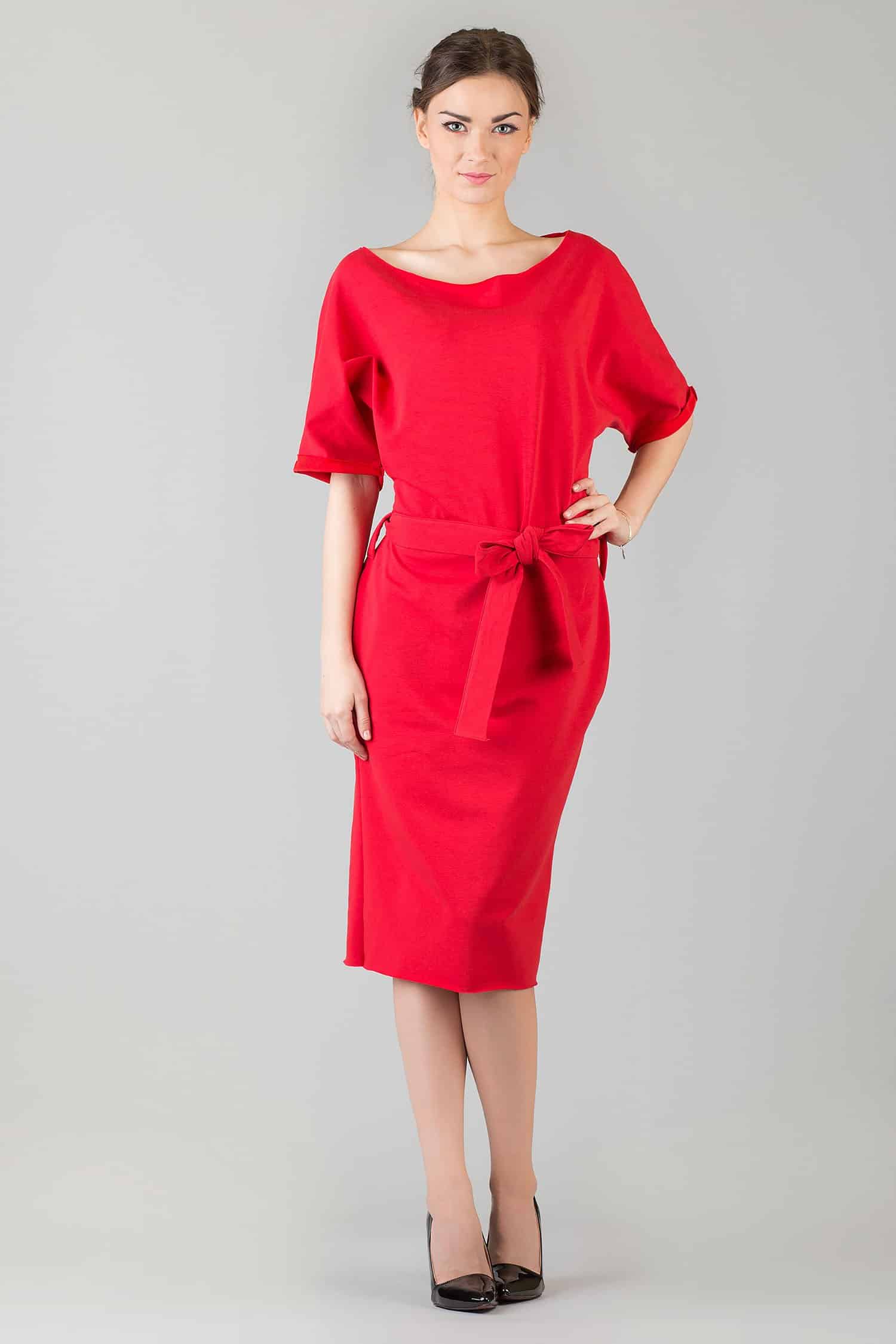 Sukienka Aleksandra 5 Red - Tessita - obrazek 2