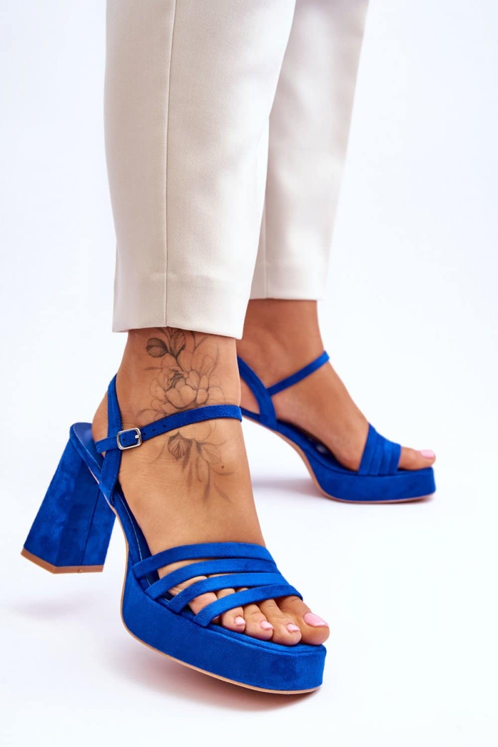 Sandały Model Verda ZY222 Blue - Step in style - obrazek 3