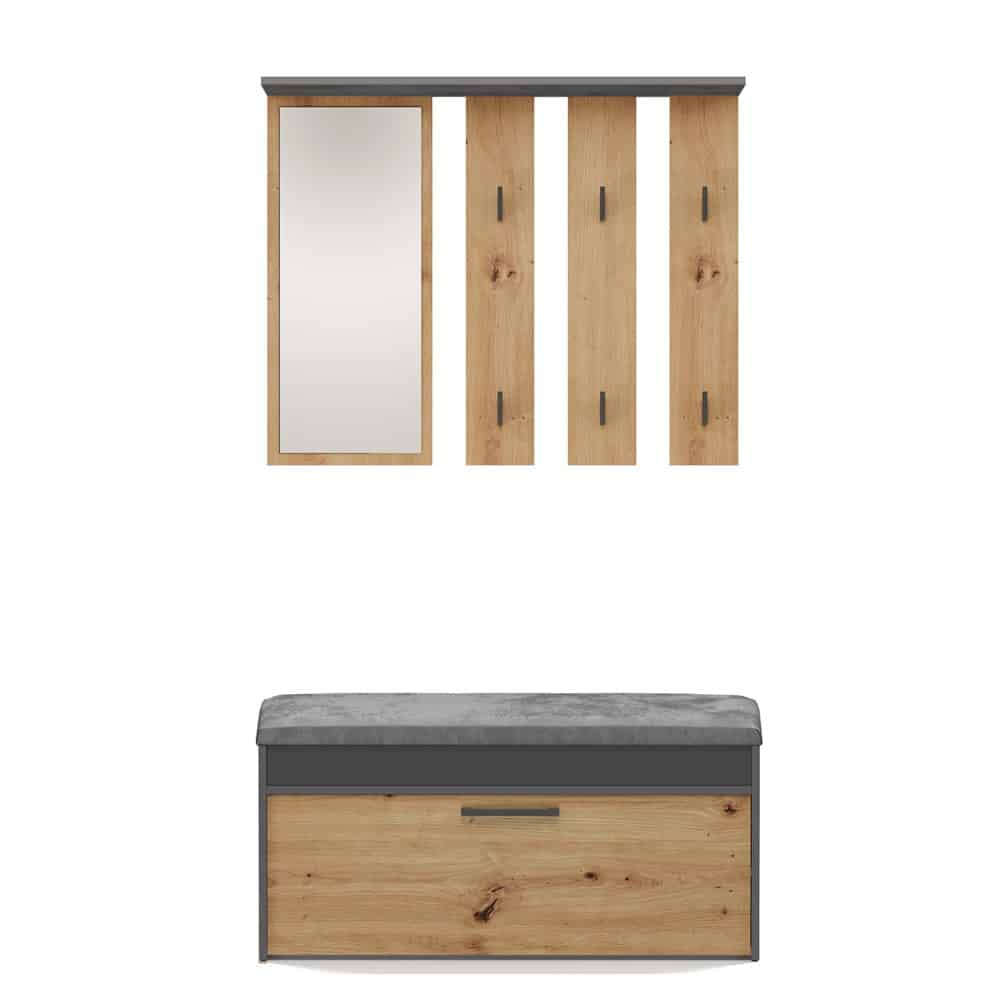 Garderoba Parma PARMA ANTRACYT ARTISAN - obrazek 2