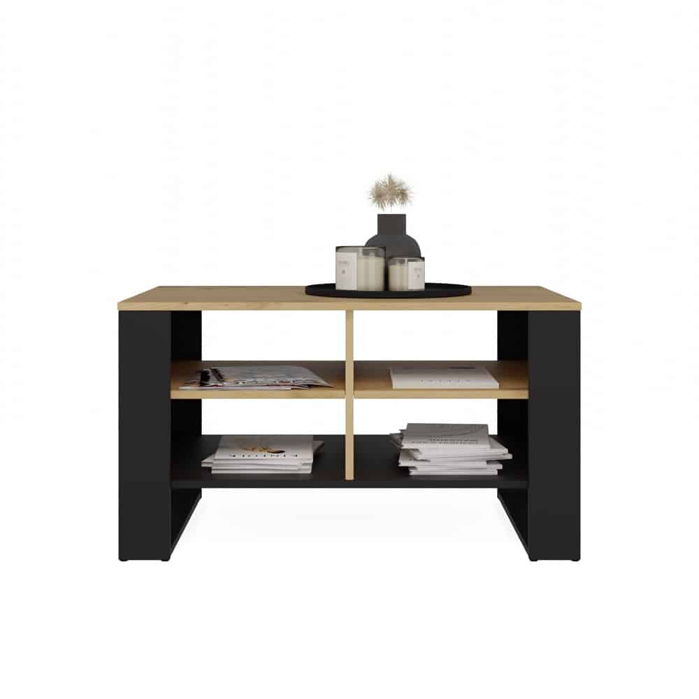 Ława Modern 4P SLIM DĄB ARTISAN CZARNY - obrazek 2