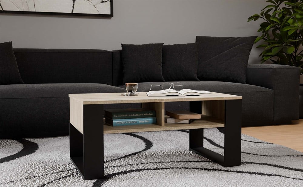Ława Modern 2P DĄB SONOMA CZARNY - obrazek 7