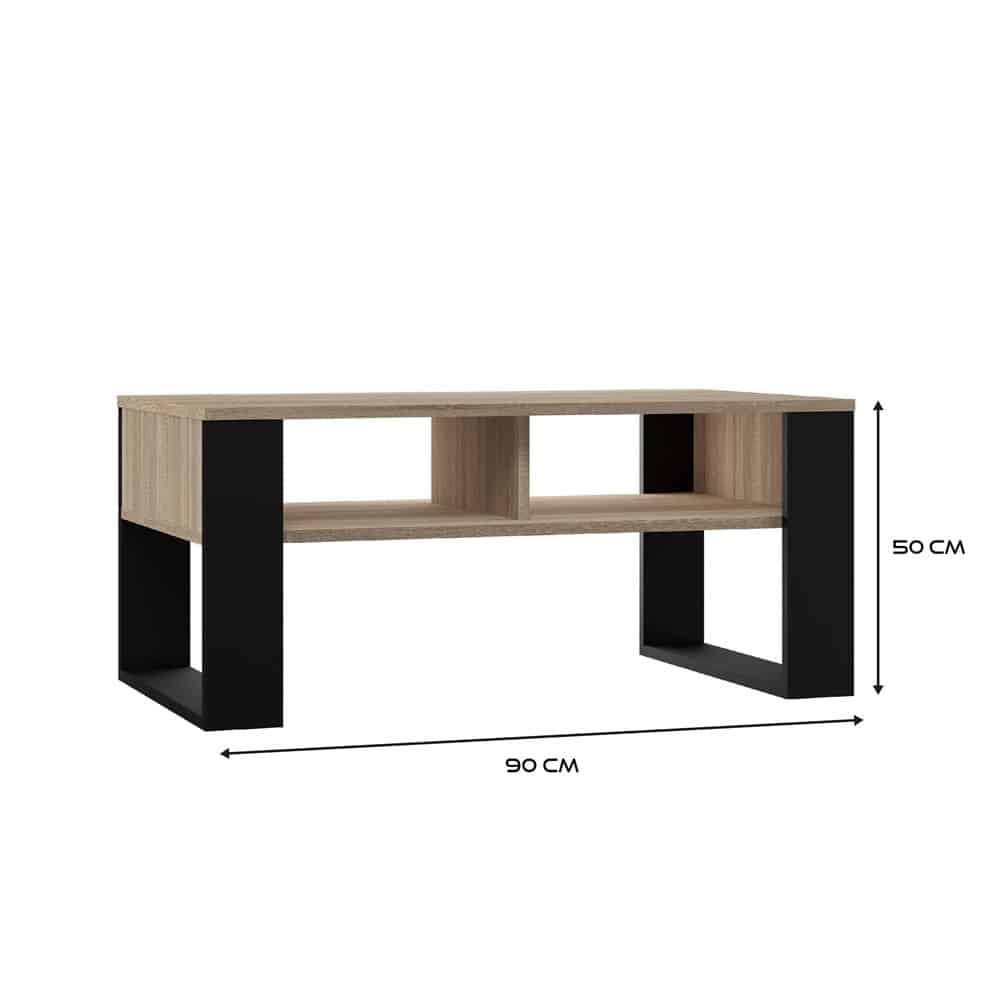 Ława Modern 2P DĄB SONOMA CZARNY - obrazek 5