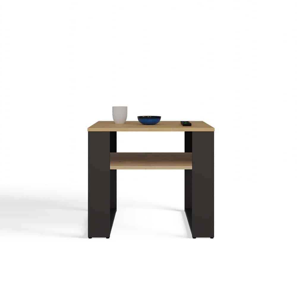 Ława Modern 2P MINI SLIM DĄB ARTISAN CZARNY - obrazek 3