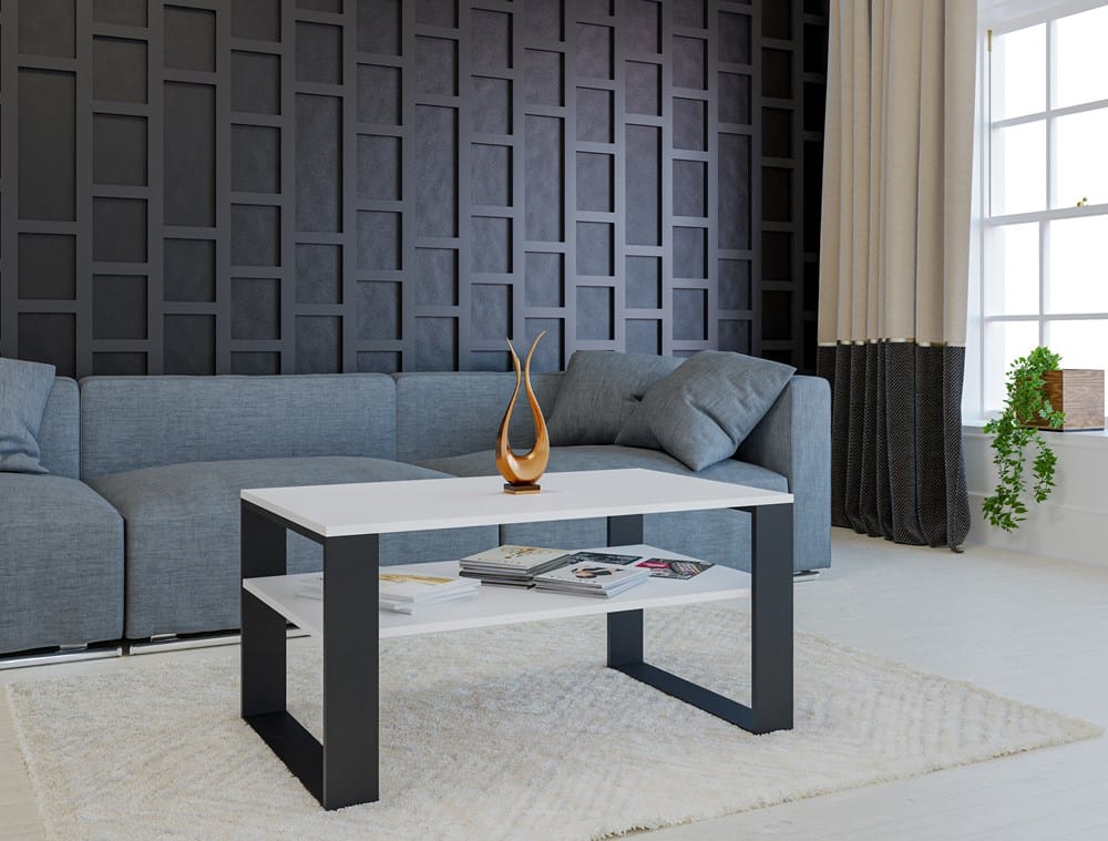 Ława Modern 1P BIAŁY CZERŃ - obrazek 5